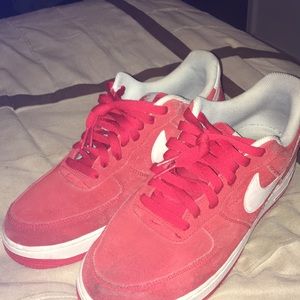 RED SUEDE AF 1s
